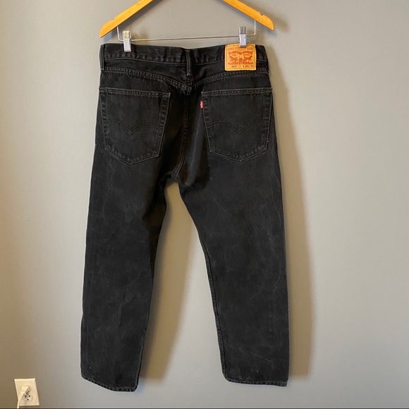 Levi’s 505 Straight Leg Jeans Black - Picture 6 of 6
